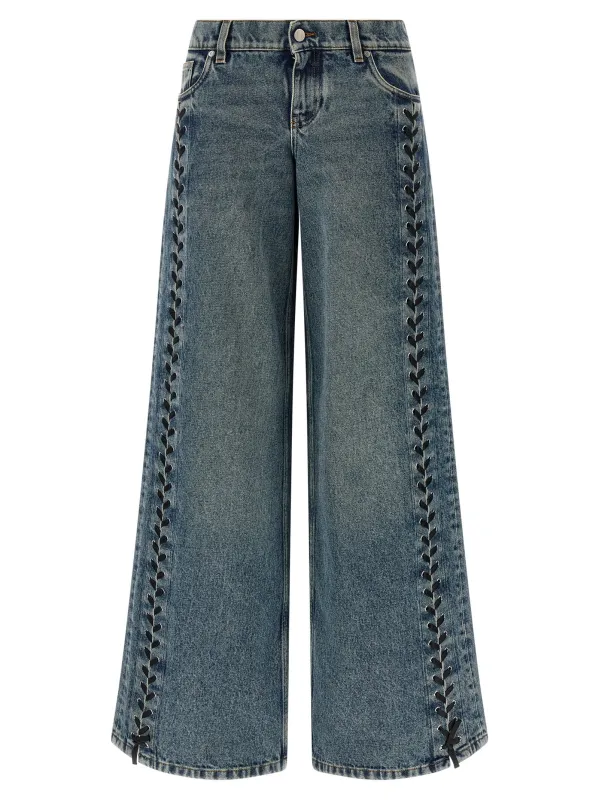 Lace-up jeans sold by Lord & Taylor