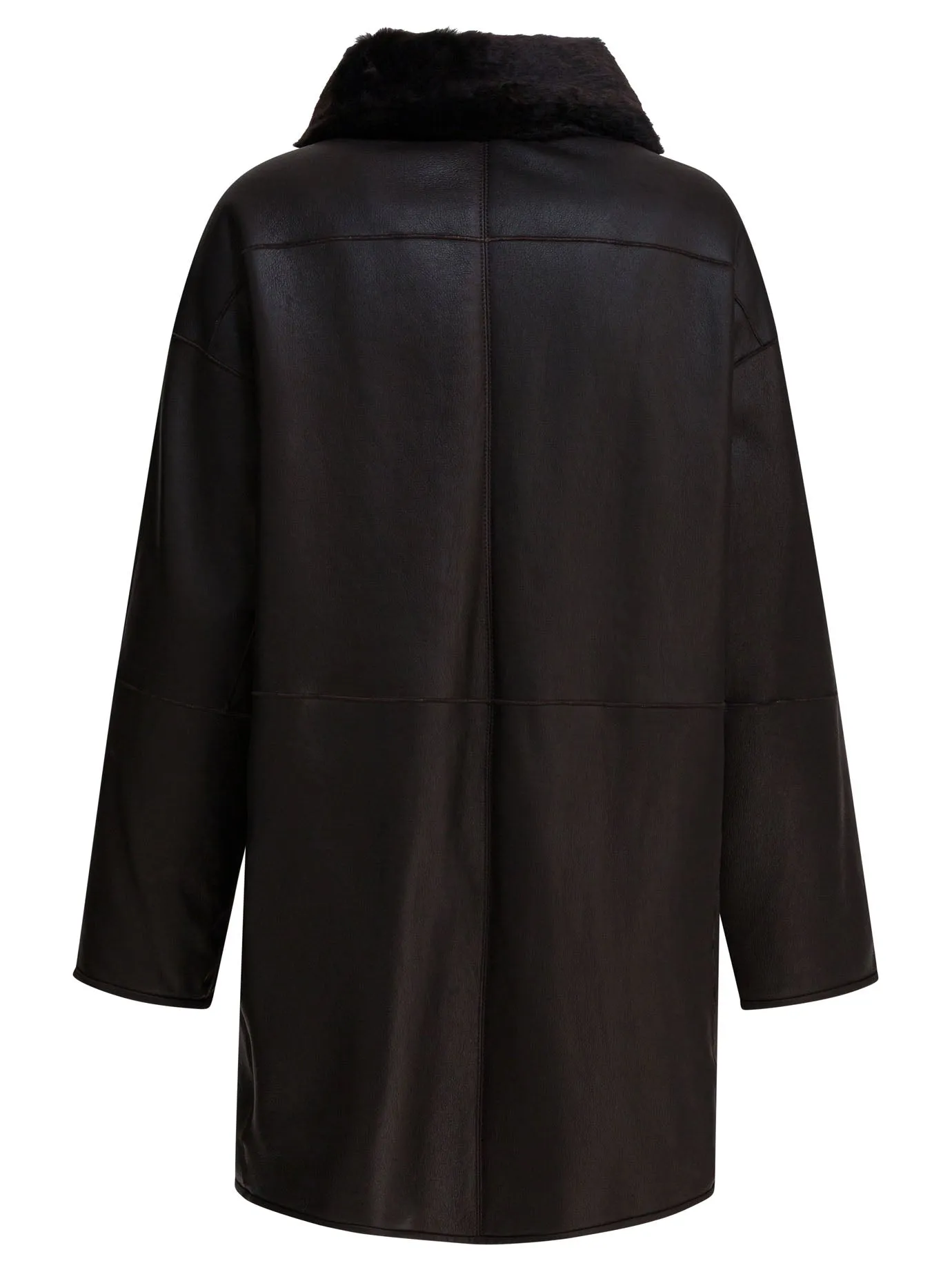 Reversibile coat in shearling sold by Lord & Taylor product image thumbnail 4