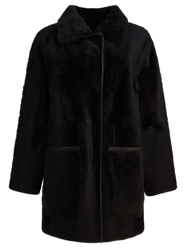 Reversibile coat in shearling sold by Lord & Taylor
