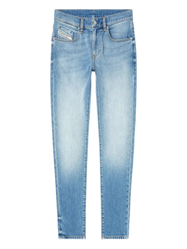 BLUE COTTON ELASTANE SKINNY JEANS made by Diesel
