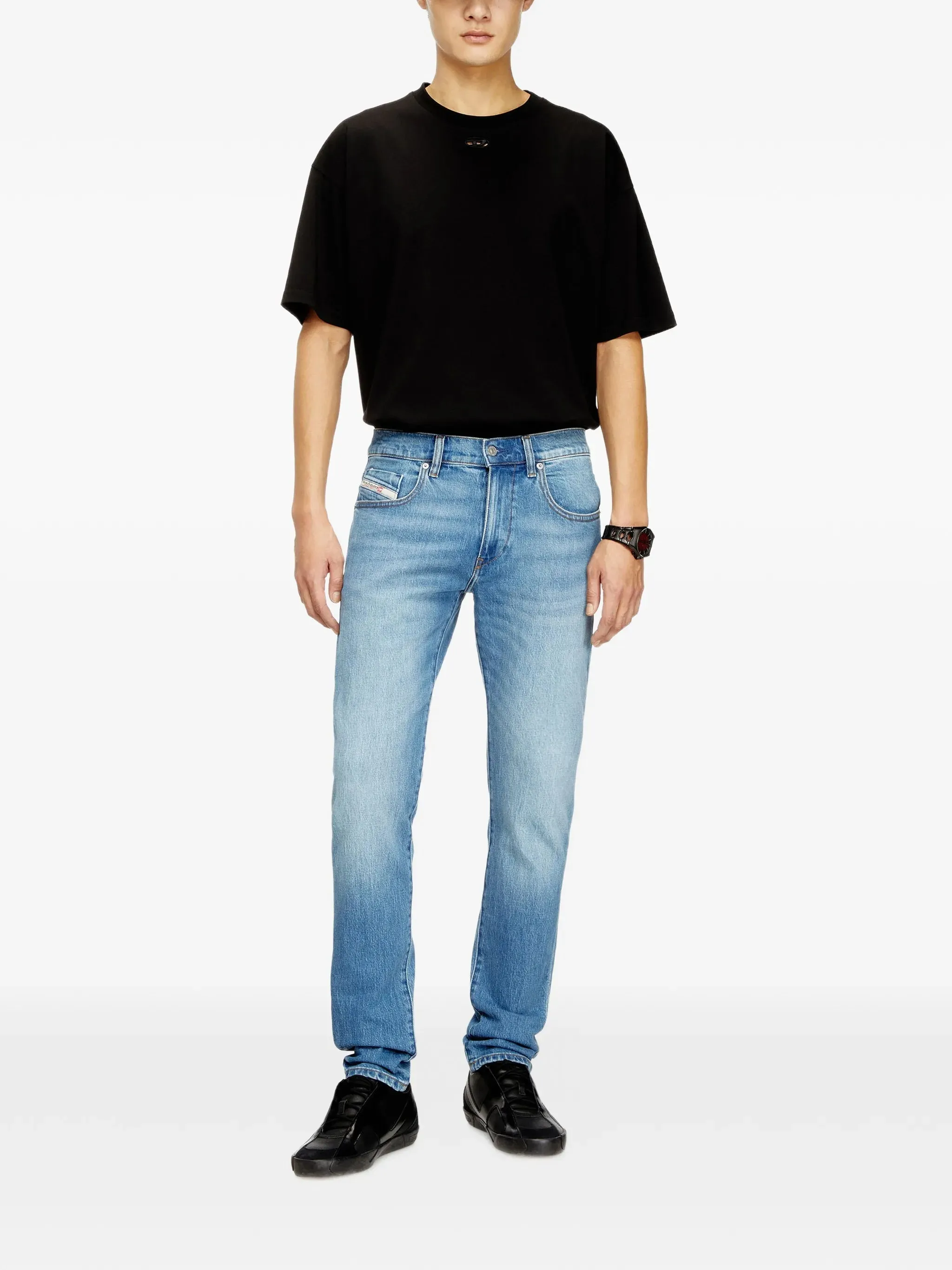 BLUE COTTON ELASTANE SKINNY JEANS sold by Lord & Taylor product image thumbnail 2