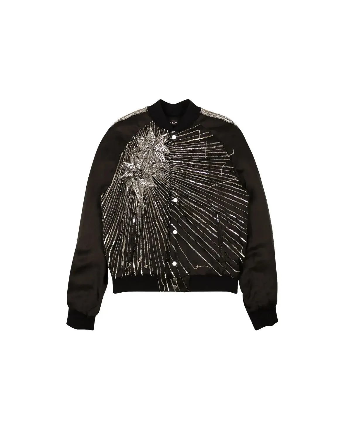Amiri BEADED STAR BOMBER Jacket- Black sold by Lord & Taylor