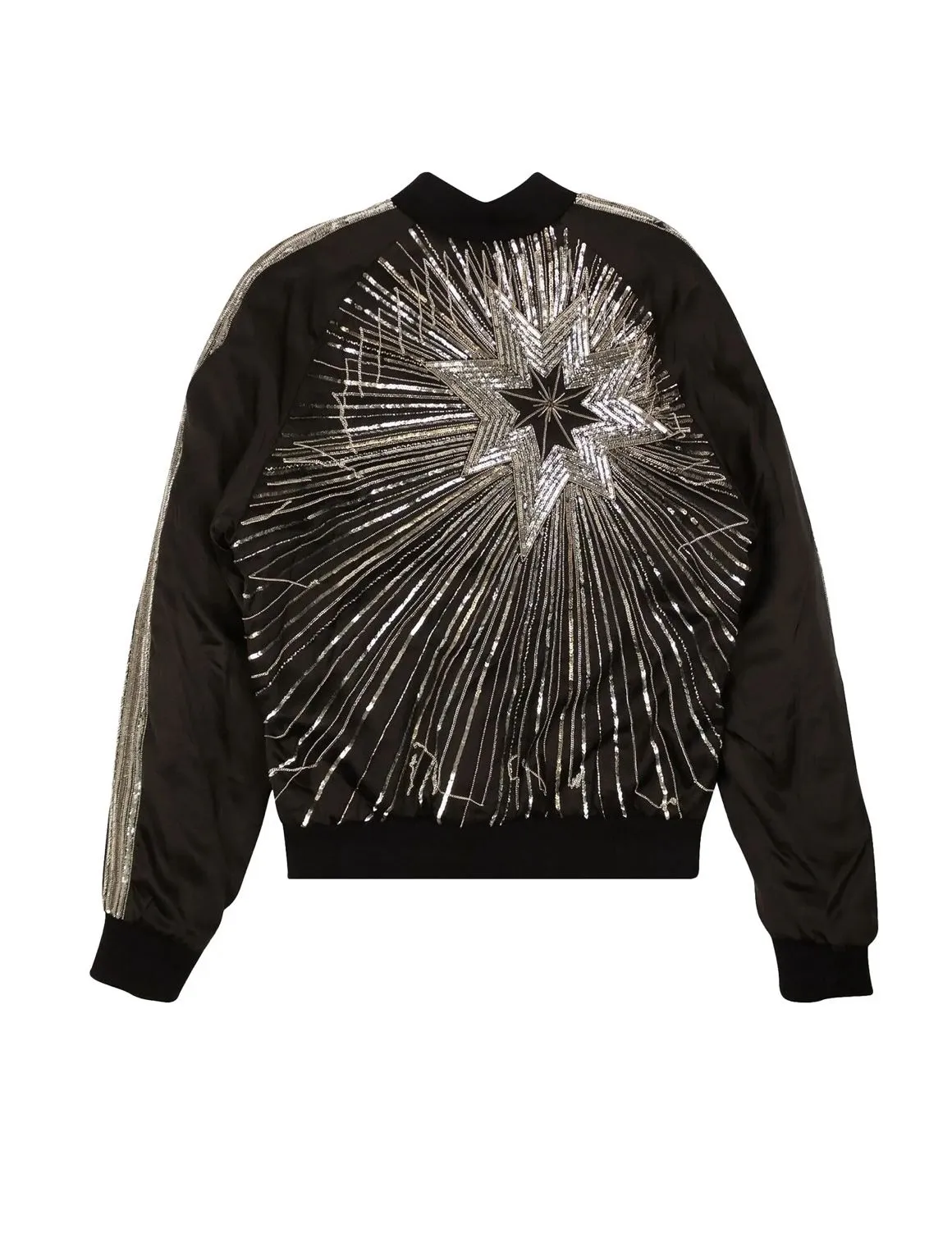 Amiri BEADED STAR BOMBER Jacket- Black sold by Lord & Taylor product image thumbnail 2