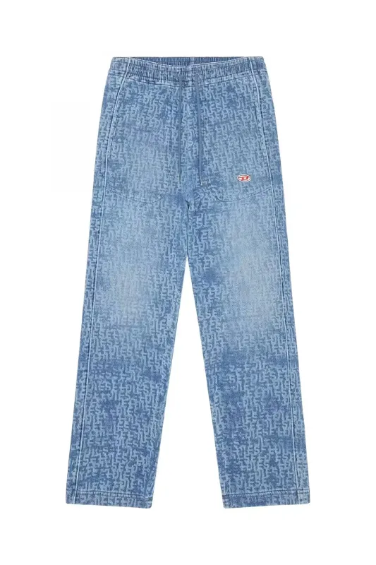 Diesel D-Martians Blue Sweat Jeans Denim made by Diesel