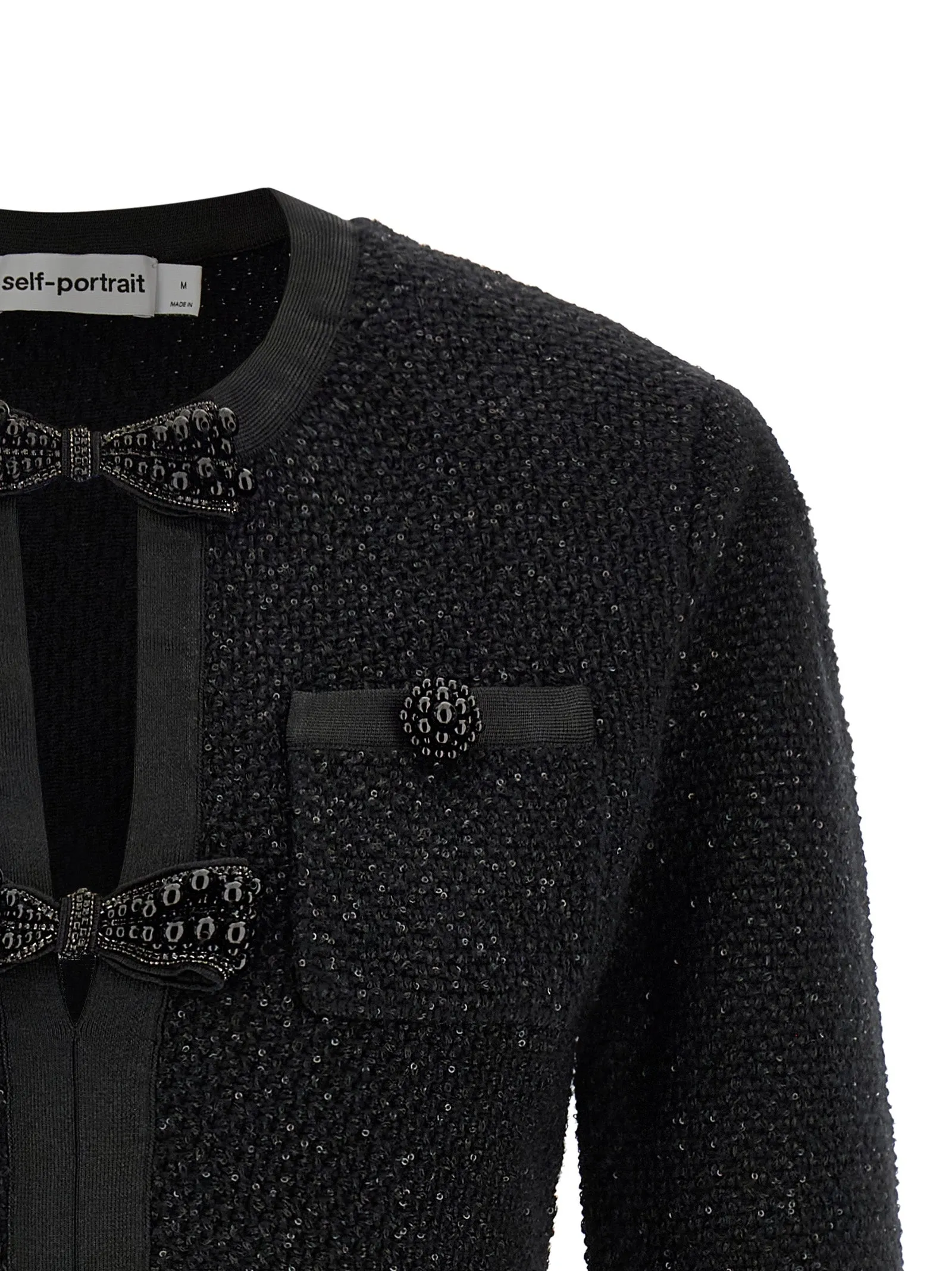 'Black Sequin Knit Mini' dress sold by Lord & Taylor product image thumbnail 3