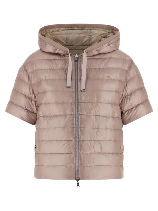 Reversible quilted down jacket made by Herno