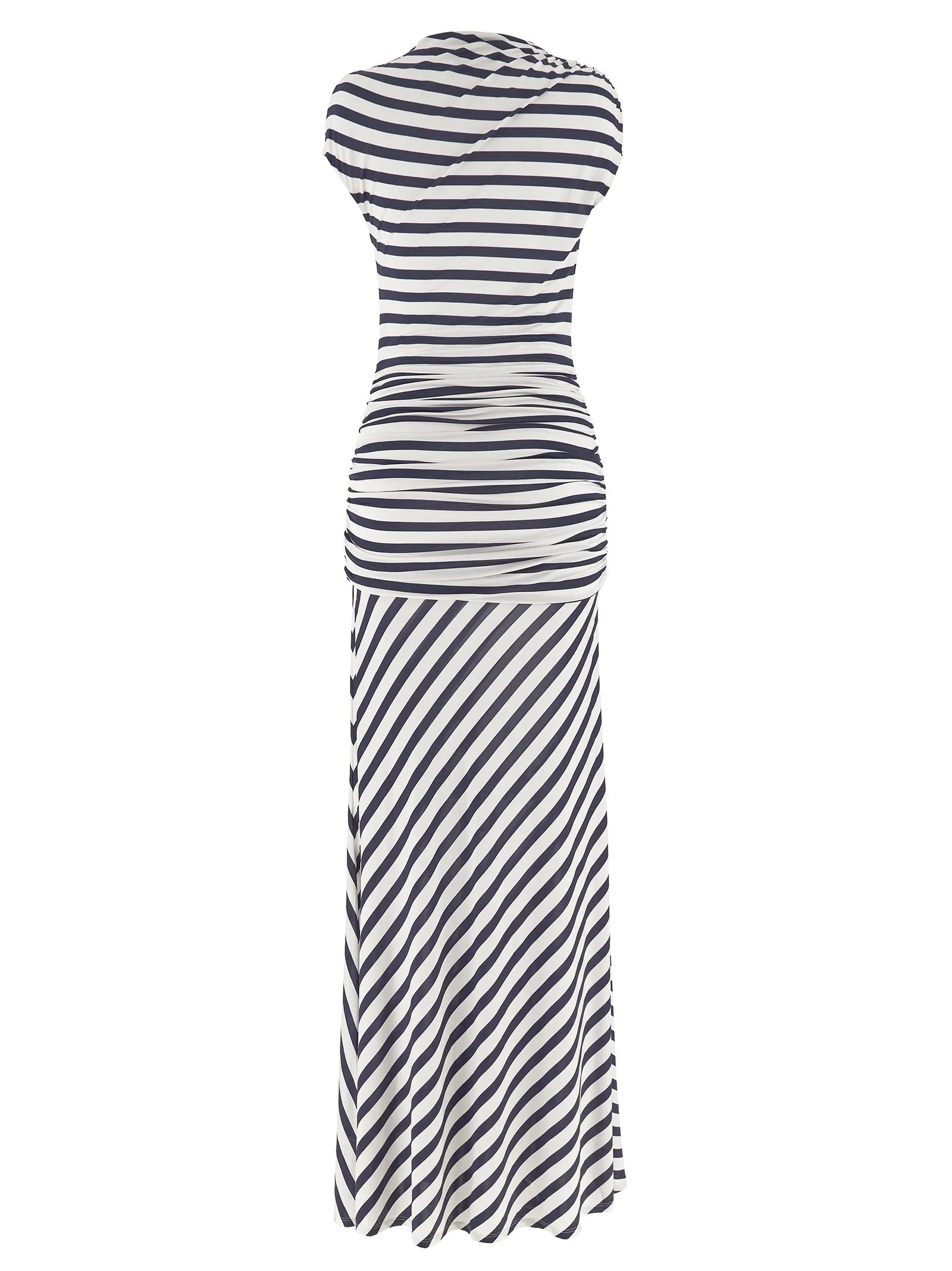 'Navy Stripe Jersey Maxi' dress sold by Lord & Taylor product image thumbnail 2