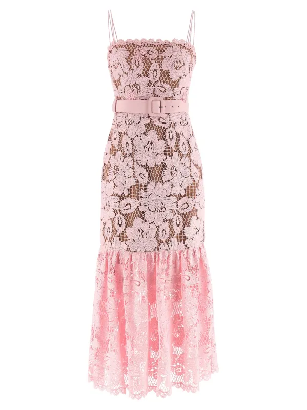 'Pink Crochet Lace Midi' dress sold by Lord & Taylor