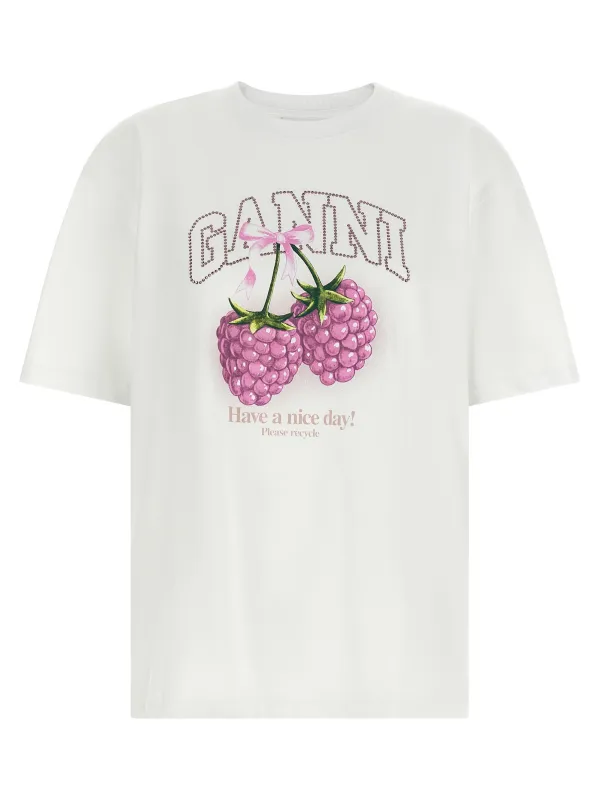 'Raspberry' T-shirt made by Ganni