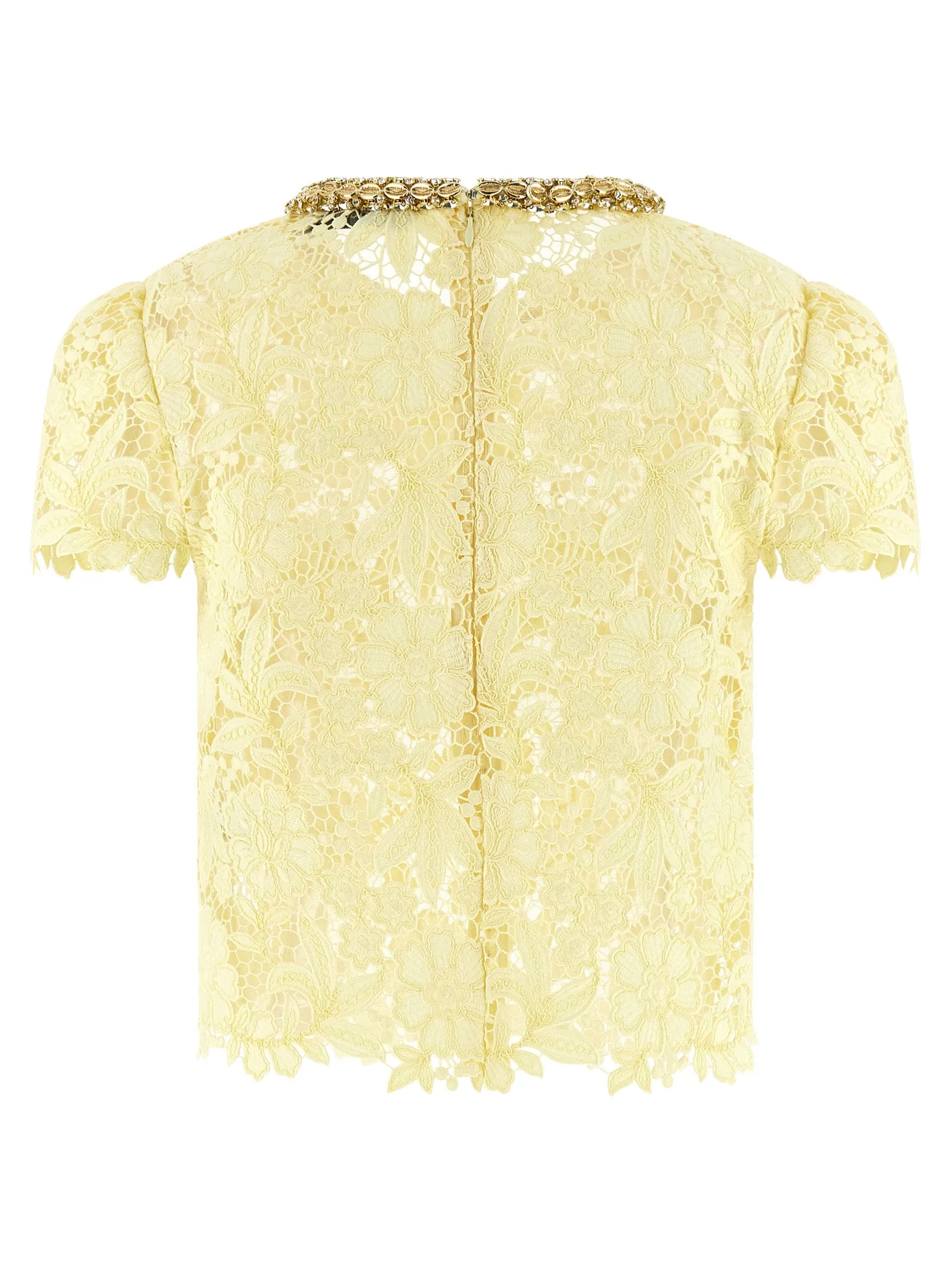 'Yellow Lace' top sold by Lord & Taylor product image thumbnail 2