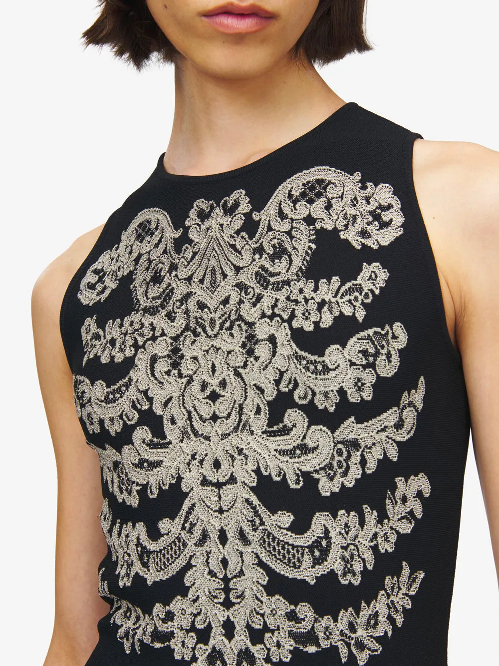 BLACK VISCOSE MINI DRESS sold by Lord & Taylor product image thumbnail 4