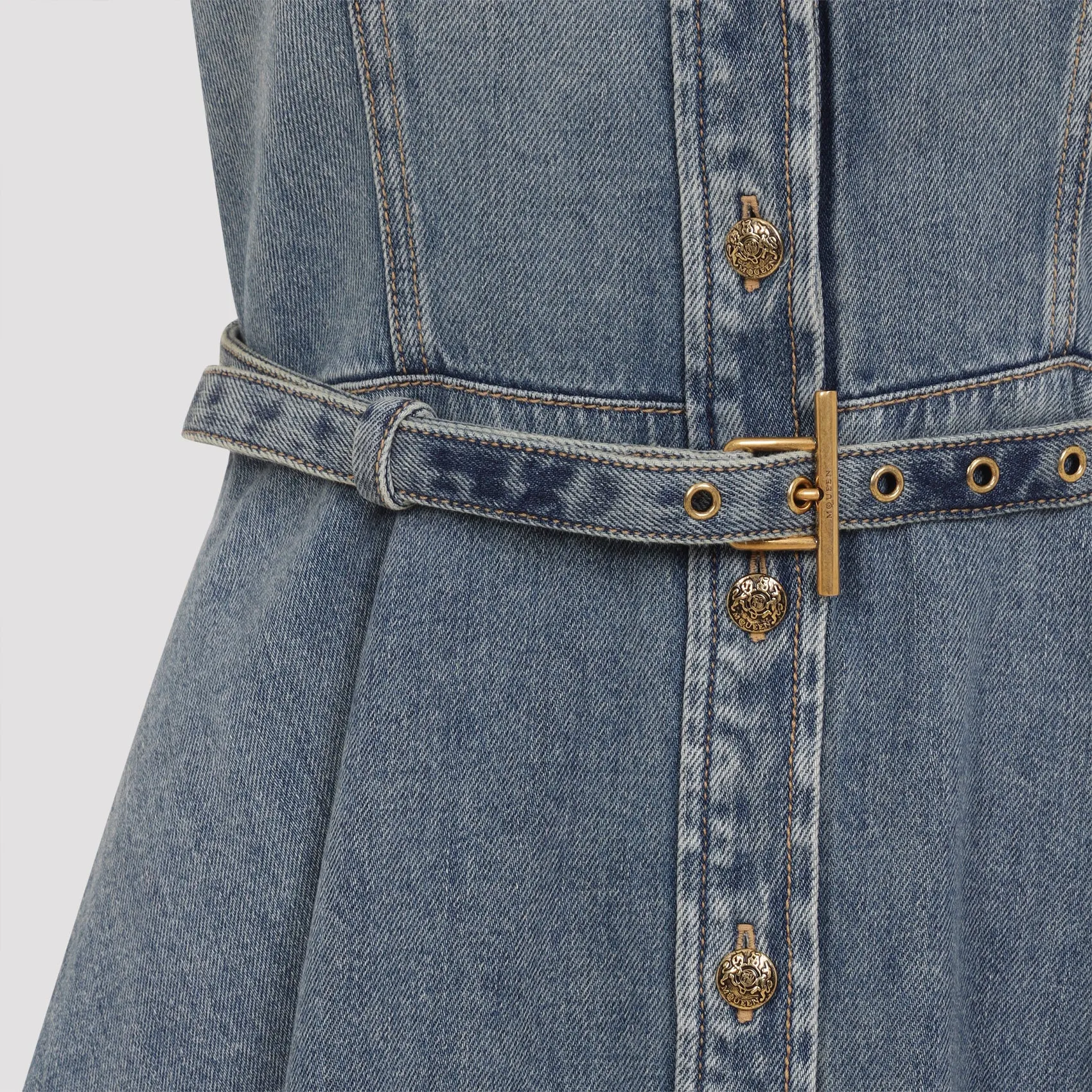 LIGHT BLUE DENIM MINI DRESS sold by Lord & Taylor product image thumbnail 4