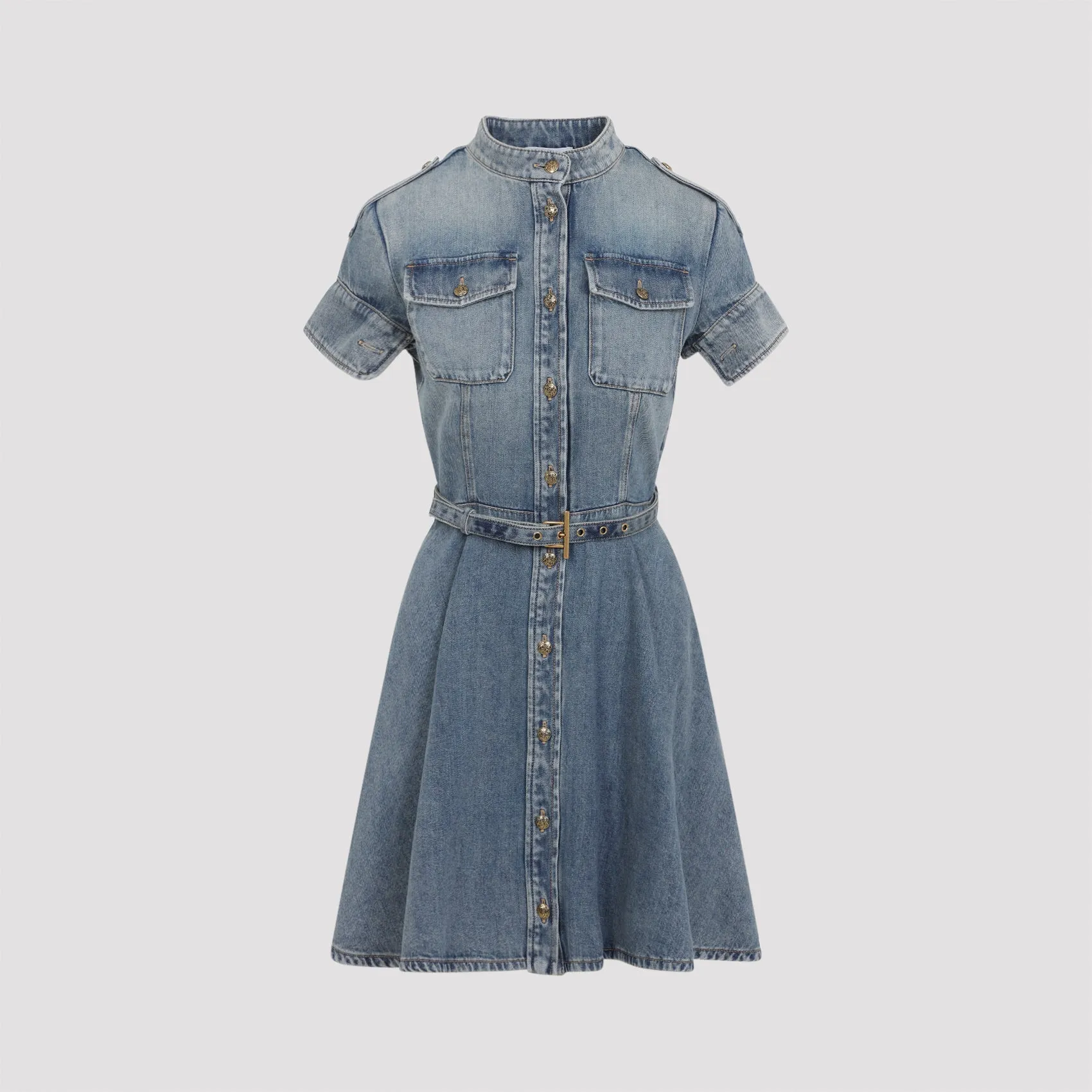 LIGHT BLUE DENIM MINI DRESS sold by Lord & Taylor product image thumbnail 2