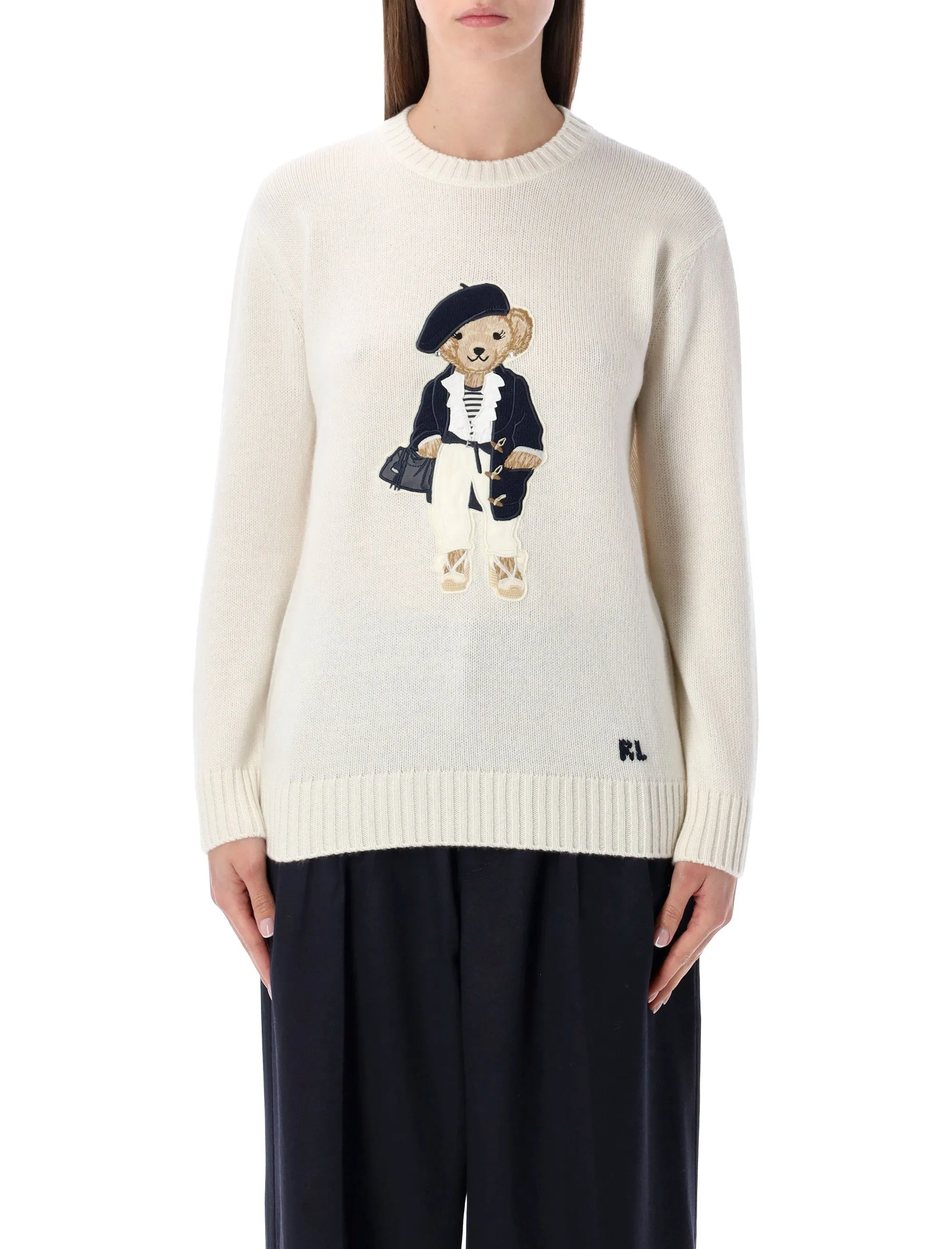 RALPH LAUREN CREWNECK POLO BEAR SWEATER sold by Lord & Taylor