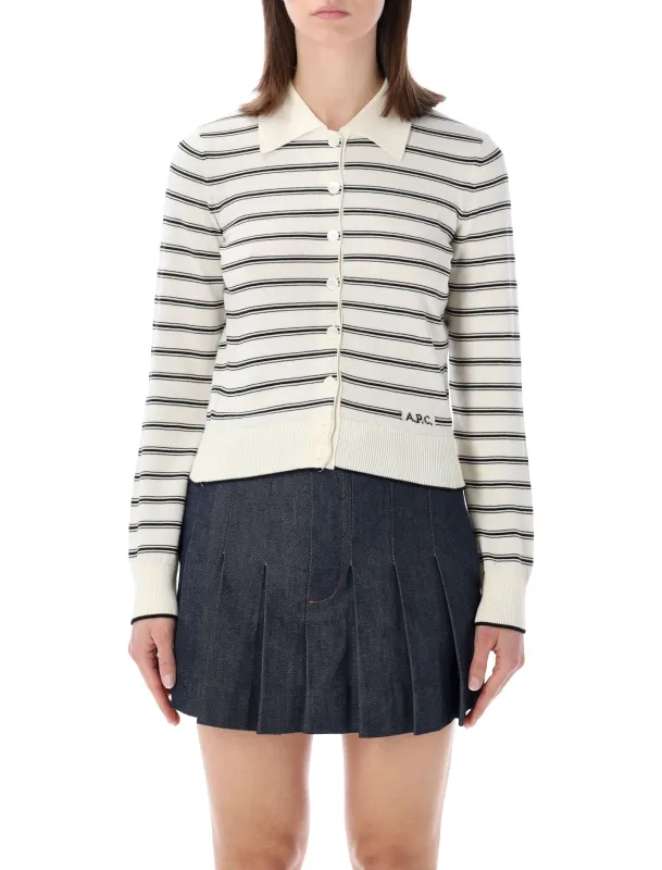 A.P.C. STRIPED KNIT CARDIGAN made by A.P.C.