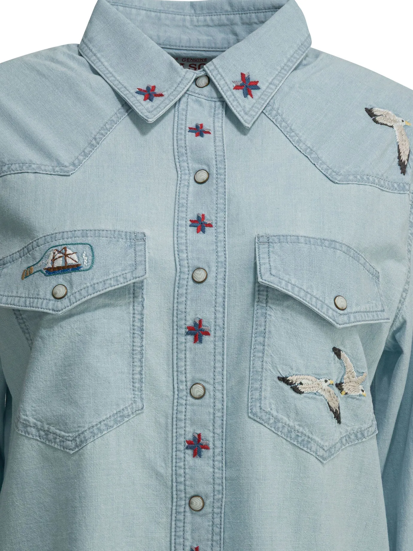 "EMBROIDERED WESTERN" CASUAL SHIRT sold by Lord & Taylor product image thumbnail 3