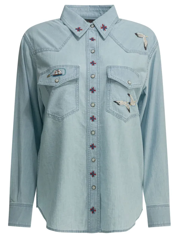 "EMBROIDERED WESTERN" CASUAL SHIRT made by Filson
