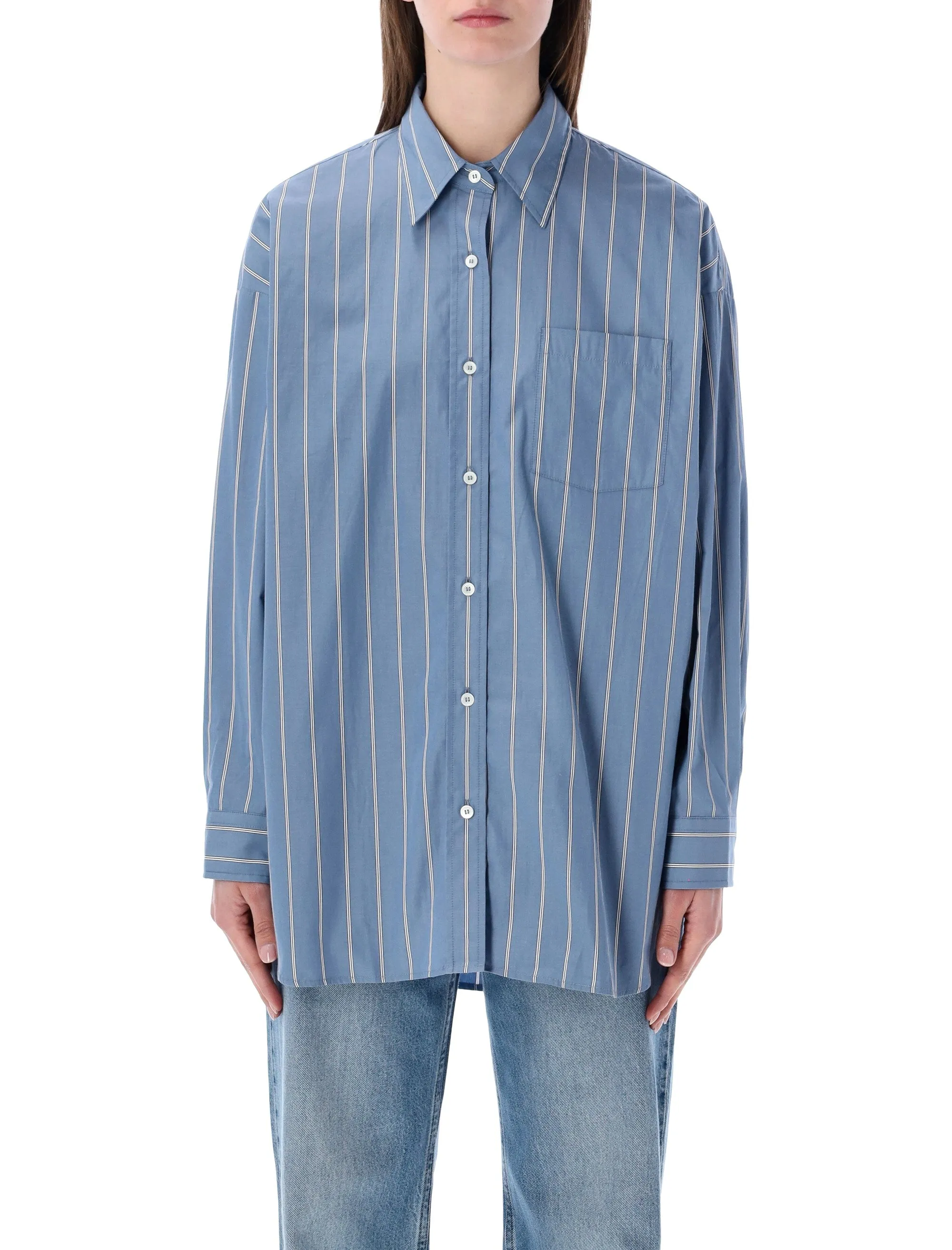 A.P.C. STRIPED COTTON SHIRT sold by Lord & Taylor