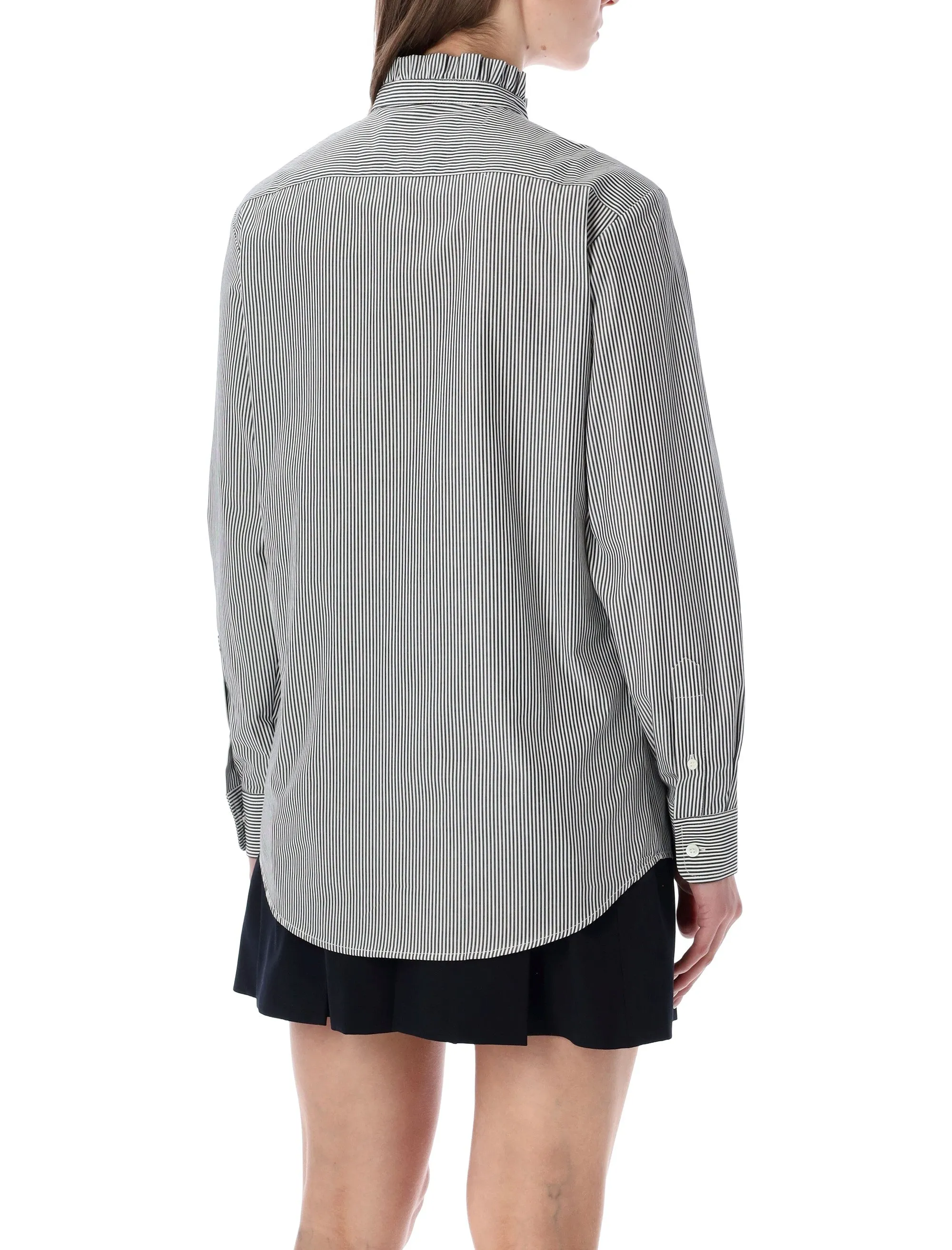 A.P.C. STRIPED FRILL COLLAR SHIRT sold by Lord & Taylor product image thumbnail 2