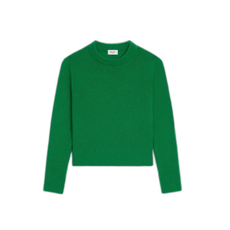 TWINSET GREEN CASHMERE CREWNECK SWEATER made by Lord & Taylor