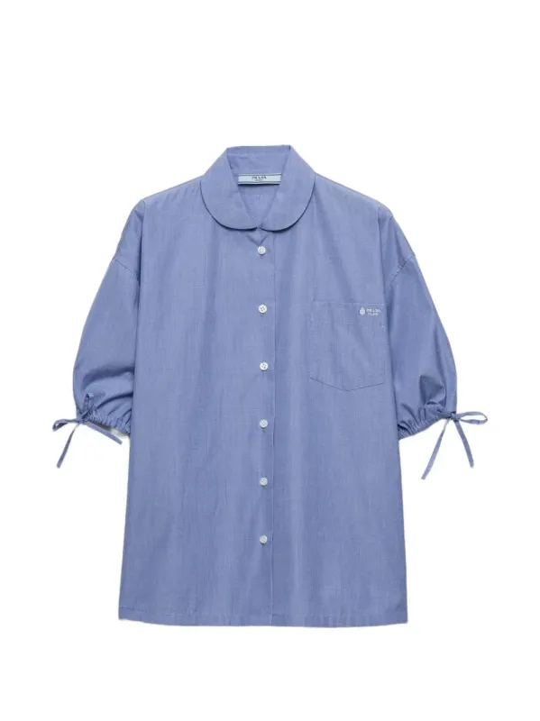 BLEU COTTON CAMICIA made by Prada