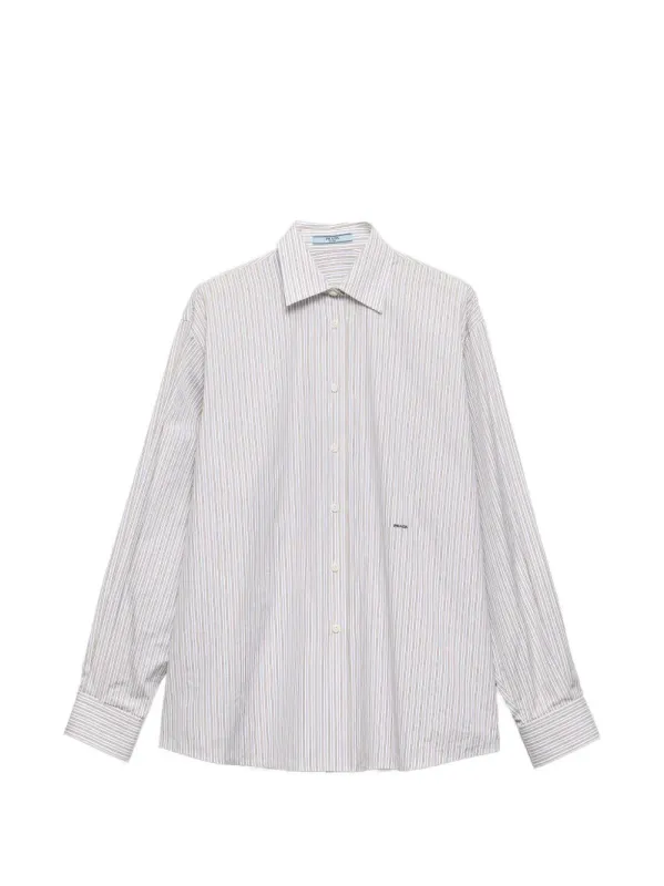 TABACCO BLU COTTON CAMICIA made by Prada
