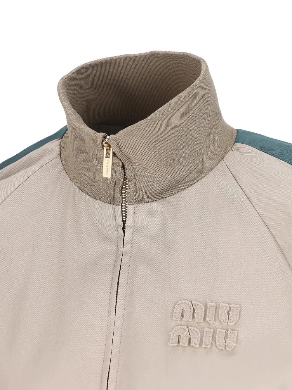 KHAKI GREEN COTTON BLOUSON JACKET sold by Lord & Taylor product image thumbnail 3