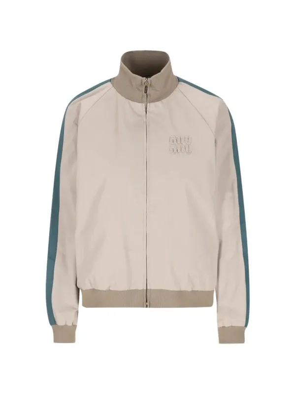 KHAKI GREEN COTTON BLOUSON JACKET sold by Lord & Taylor