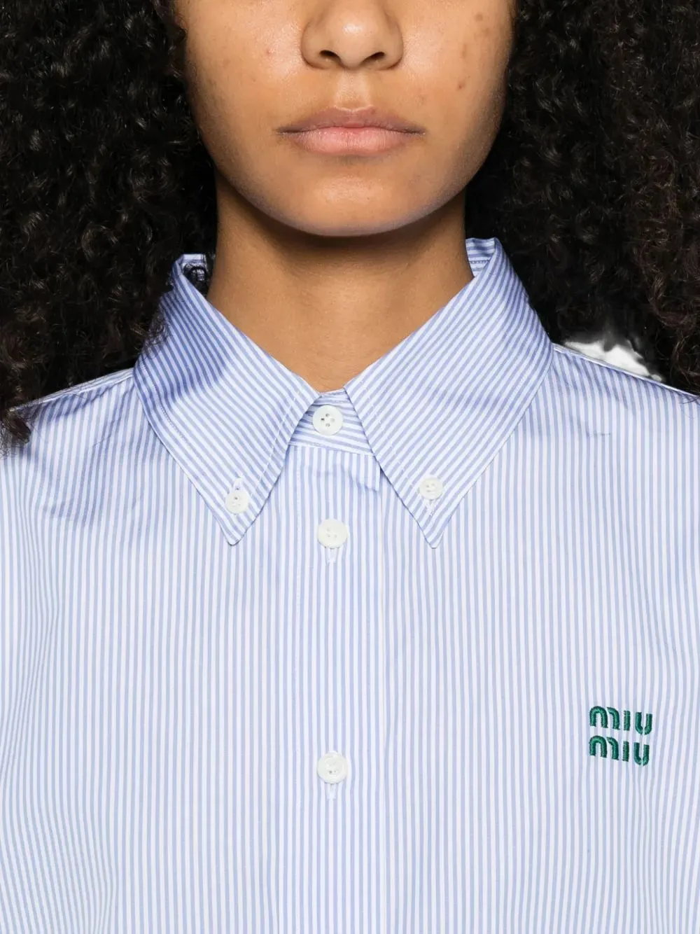 BASTONCINO WHITE BLUE COTTON SHIRT sold by Lord & Taylor product image thumbnail 5