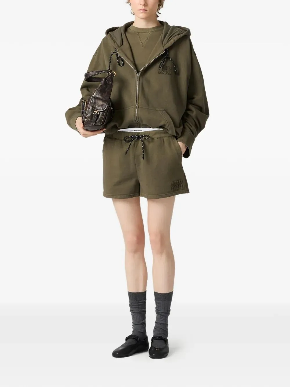 MILITARY GREEN COTTON BERMUDA SHORTS sold by Lord & Taylor product image thumbnail 2