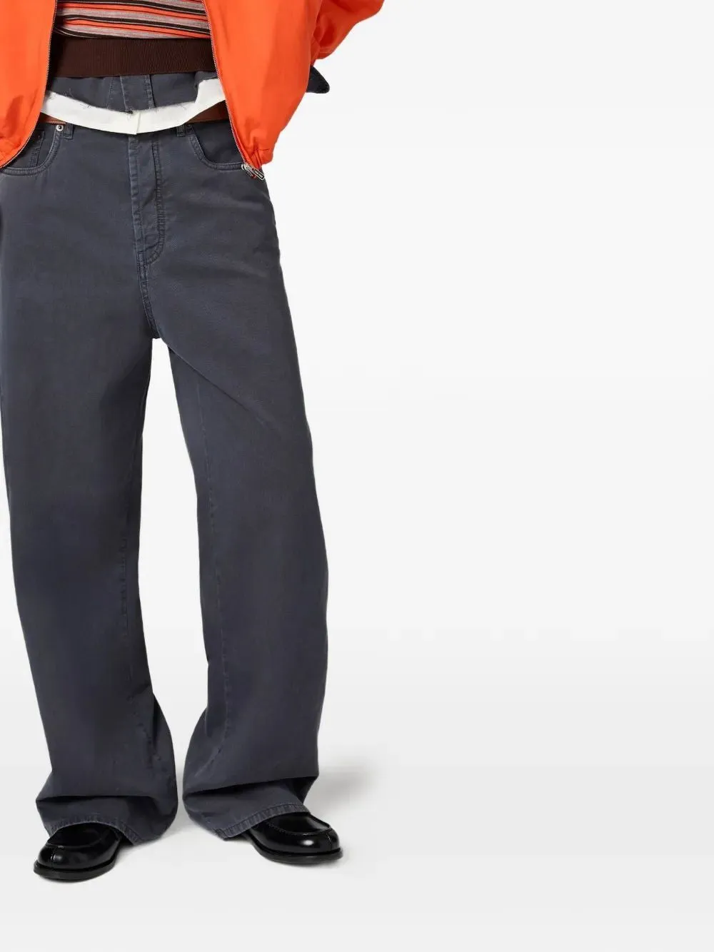 LIGHT OLD SMOKE GREY COTTON DENIM PANTS sold by Lord & Taylor product image thumbnail 4