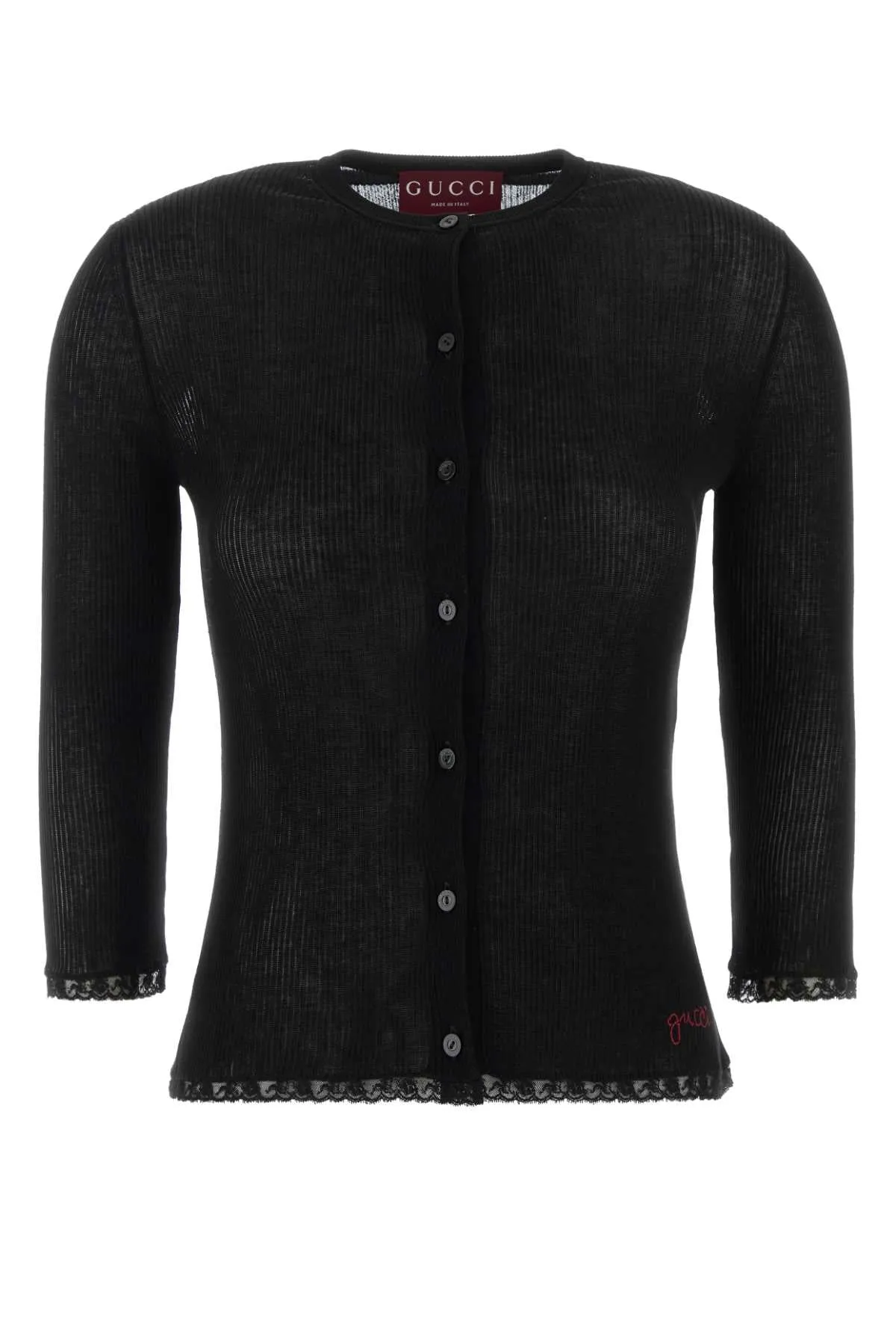 BLACK COTTON CARDIGAN sold by Lord & Taylor
