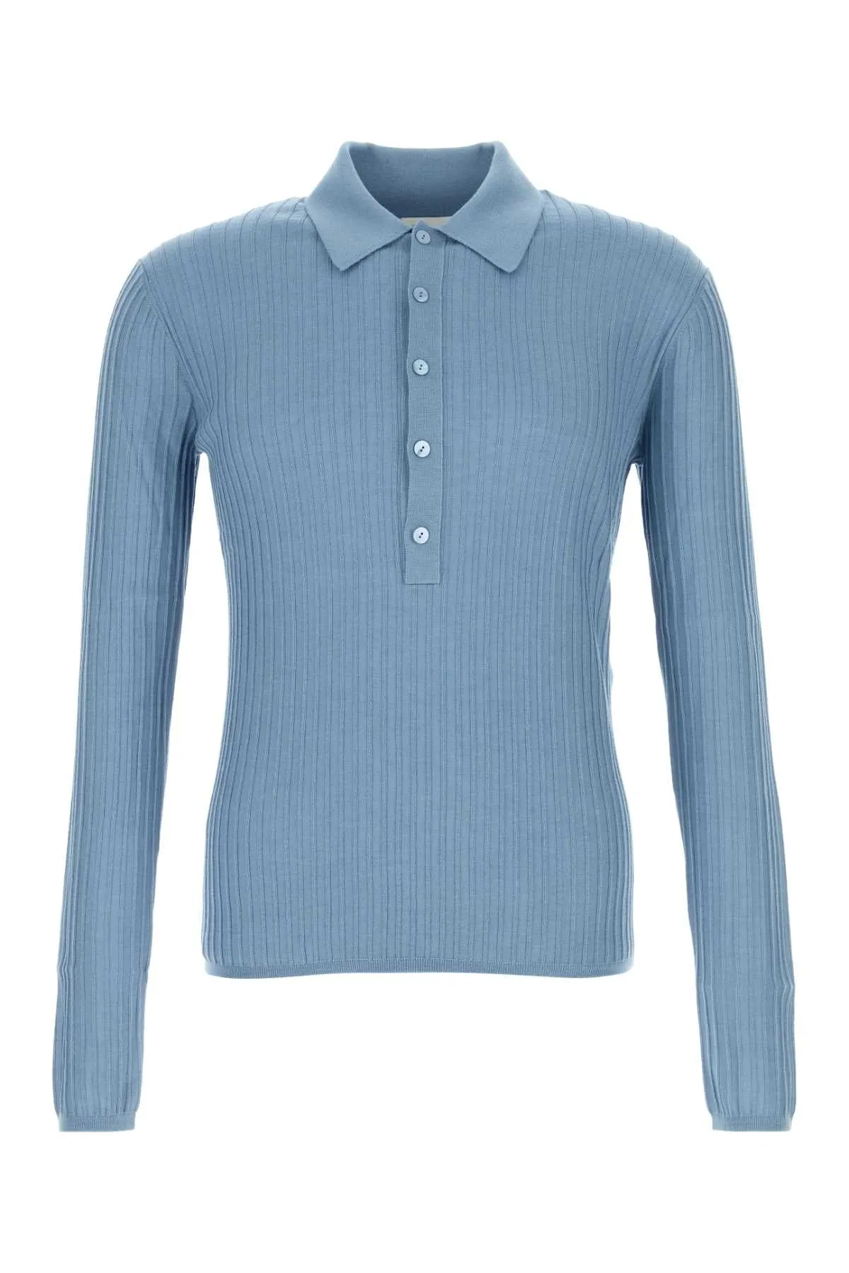 LIGHT BLUE WOOL BLEND POLO SHIRT sold by Lord & Taylor