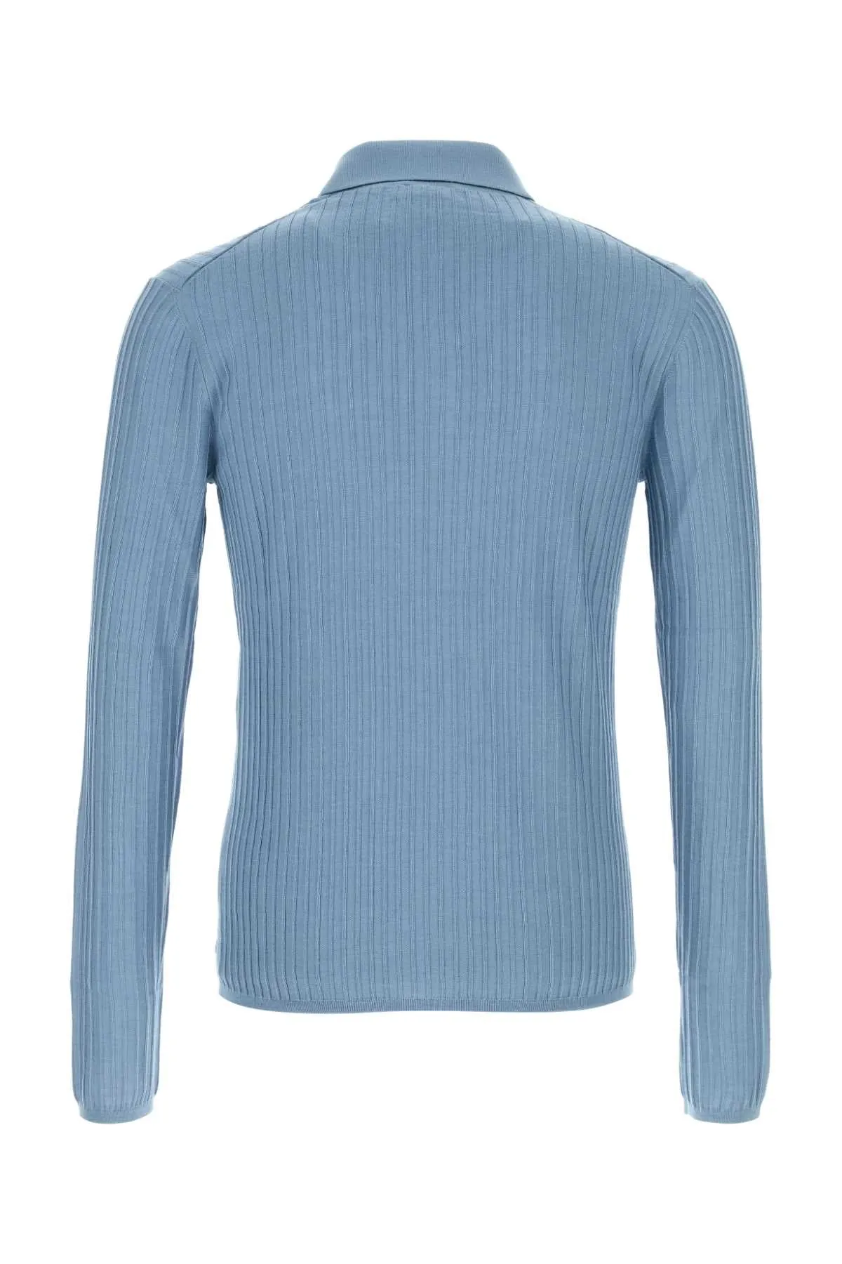LIGHT BLUE WOOL BLEND POLO SHIRT sold by Lord & Taylor product image thumbnail 2