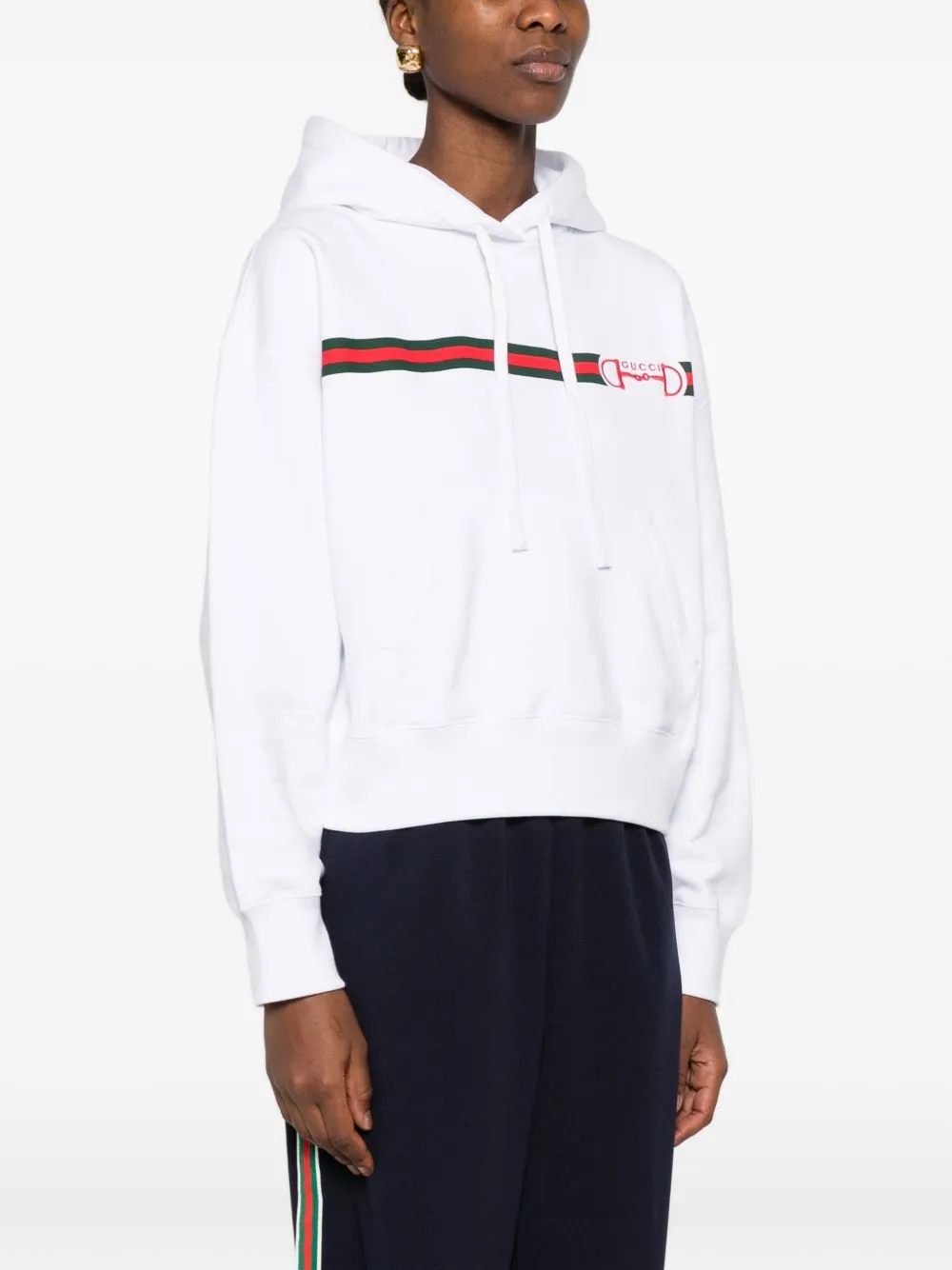 WHITE COTTON SWEATSHIRT sold by Lord & Taylor product image thumbnail 5