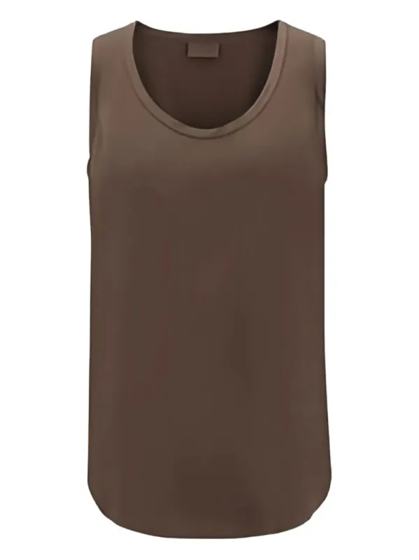 REVERSIBLE SILK SATIN TOP made by Brunello Cucinelli