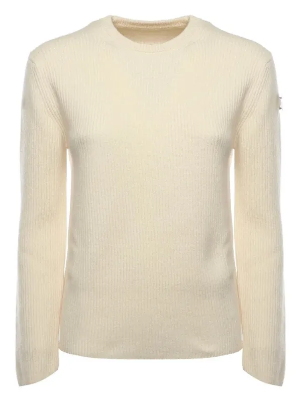NATURAL VIRGIN WOOL CREW NECK SWEATER sold by Lord & Taylor