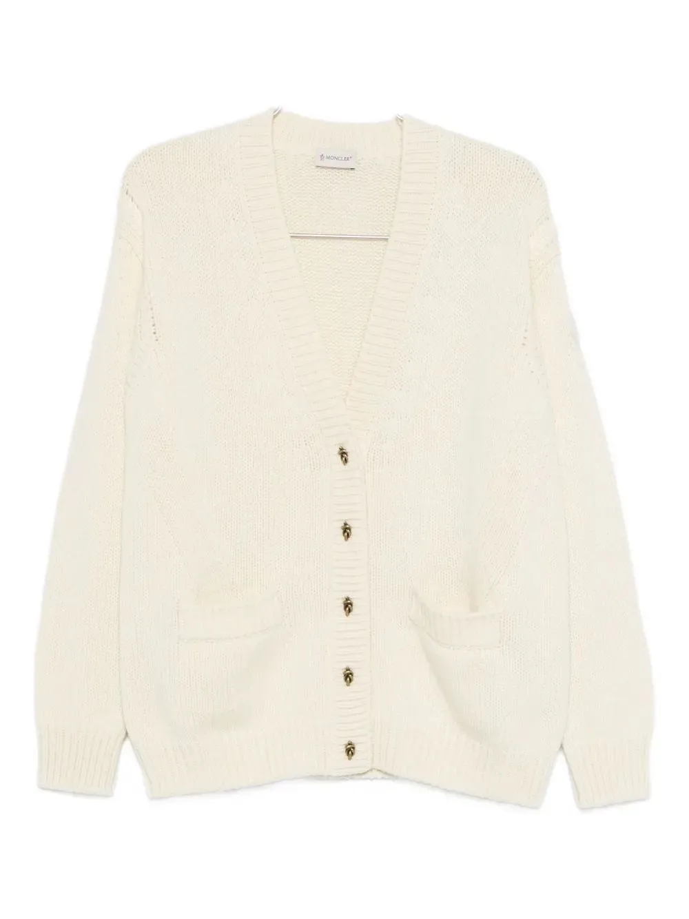 NATURAL VIRGIN WOOL CASHMERE CARDIGAN sold by Lord & Taylor