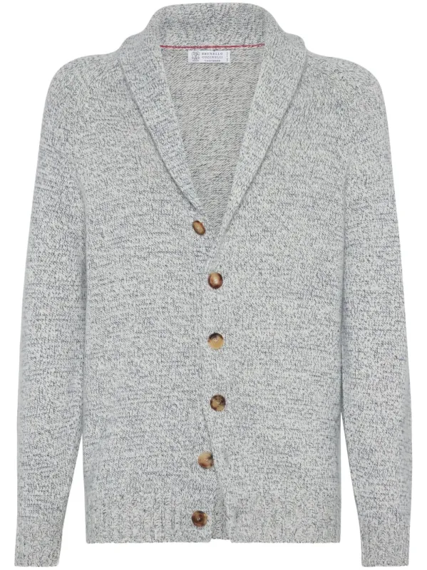 CASHMERE SHAWL COLLAR CARDIGAN made by Brunello Cucinelli