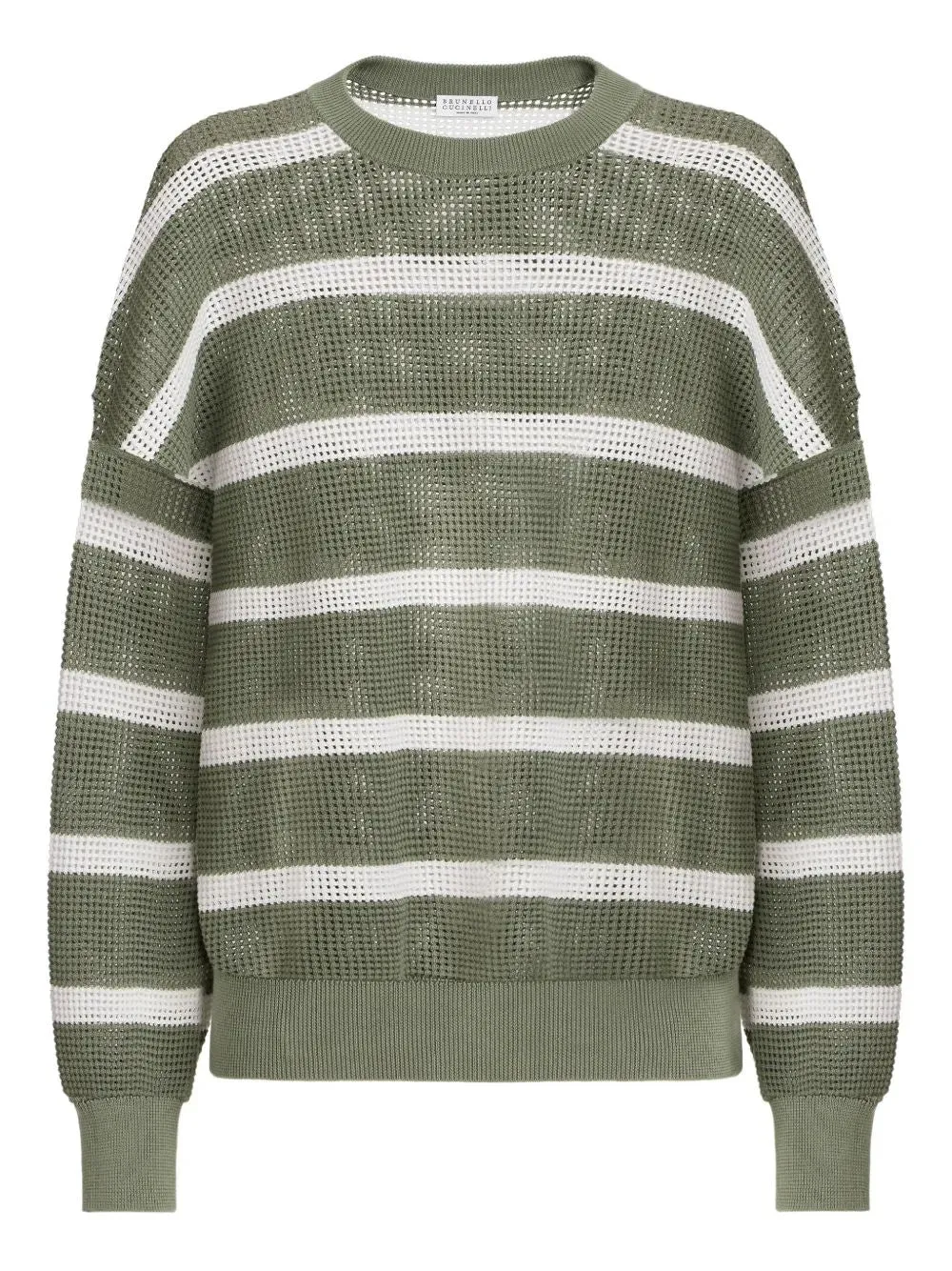COTTON NET STRIPED SWEATER sold by Lord & Taylor