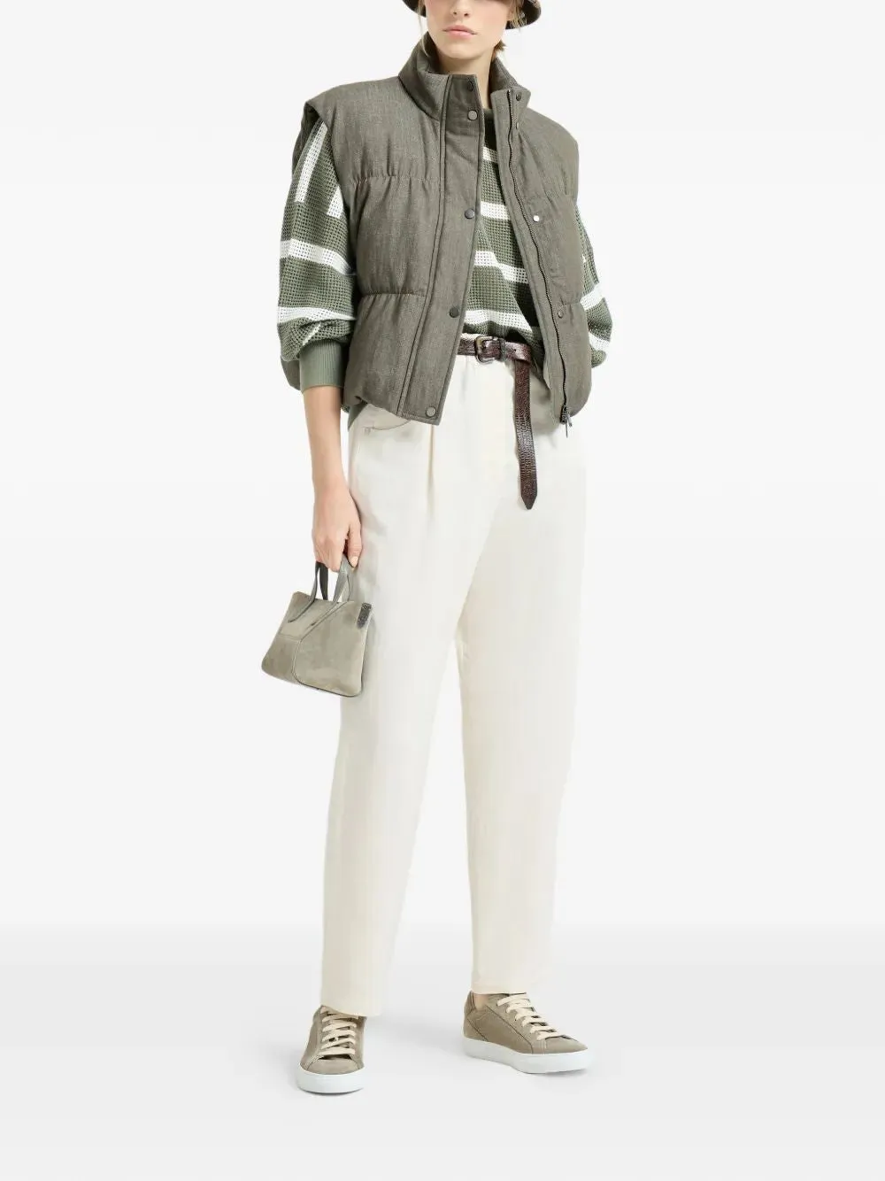 COTTON NET STRIPED SWEATER sold by Lord & Taylor product image thumbnail 2