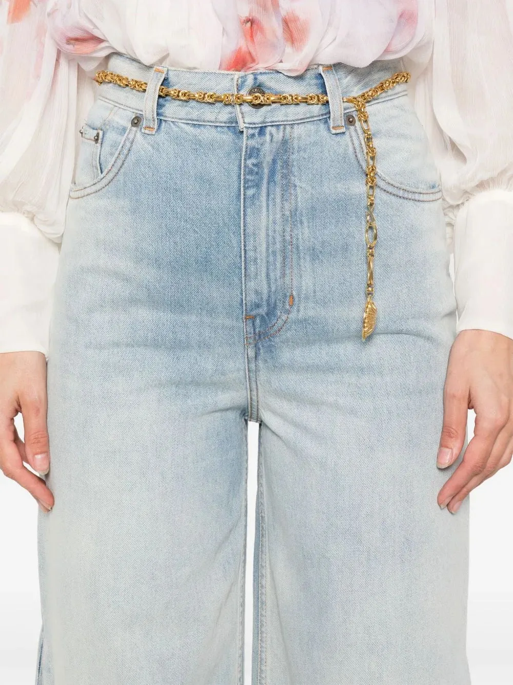 WIDE-LEG JEANS IN DENIM sold by Lord & Taylor product image thumbnail 5