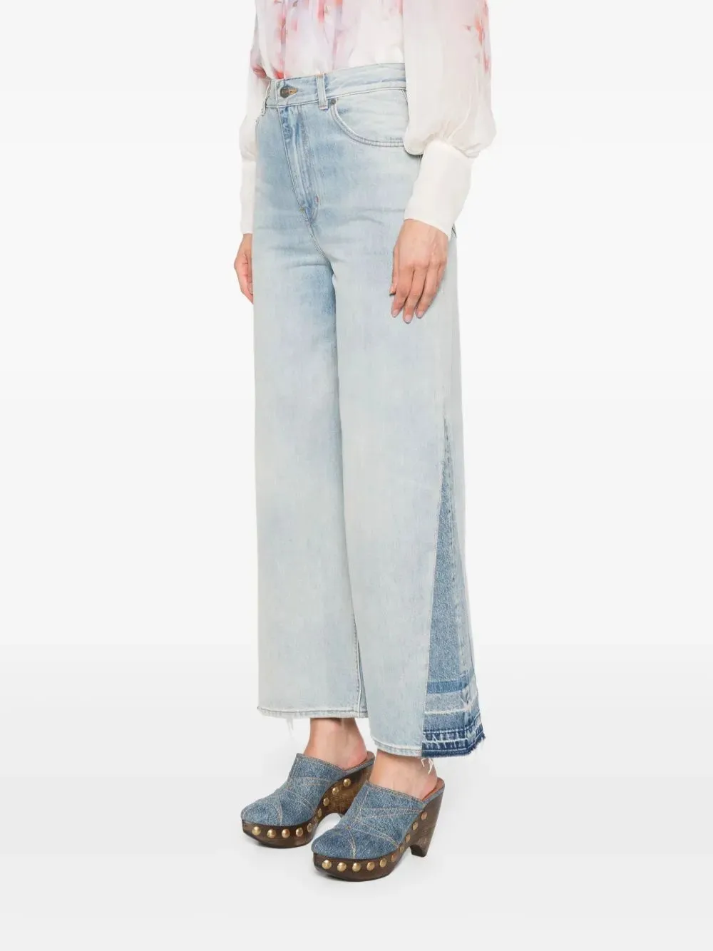 WIDE-LEG JEANS IN DENIM sold by Lord & Taylor product image thumbnail 3