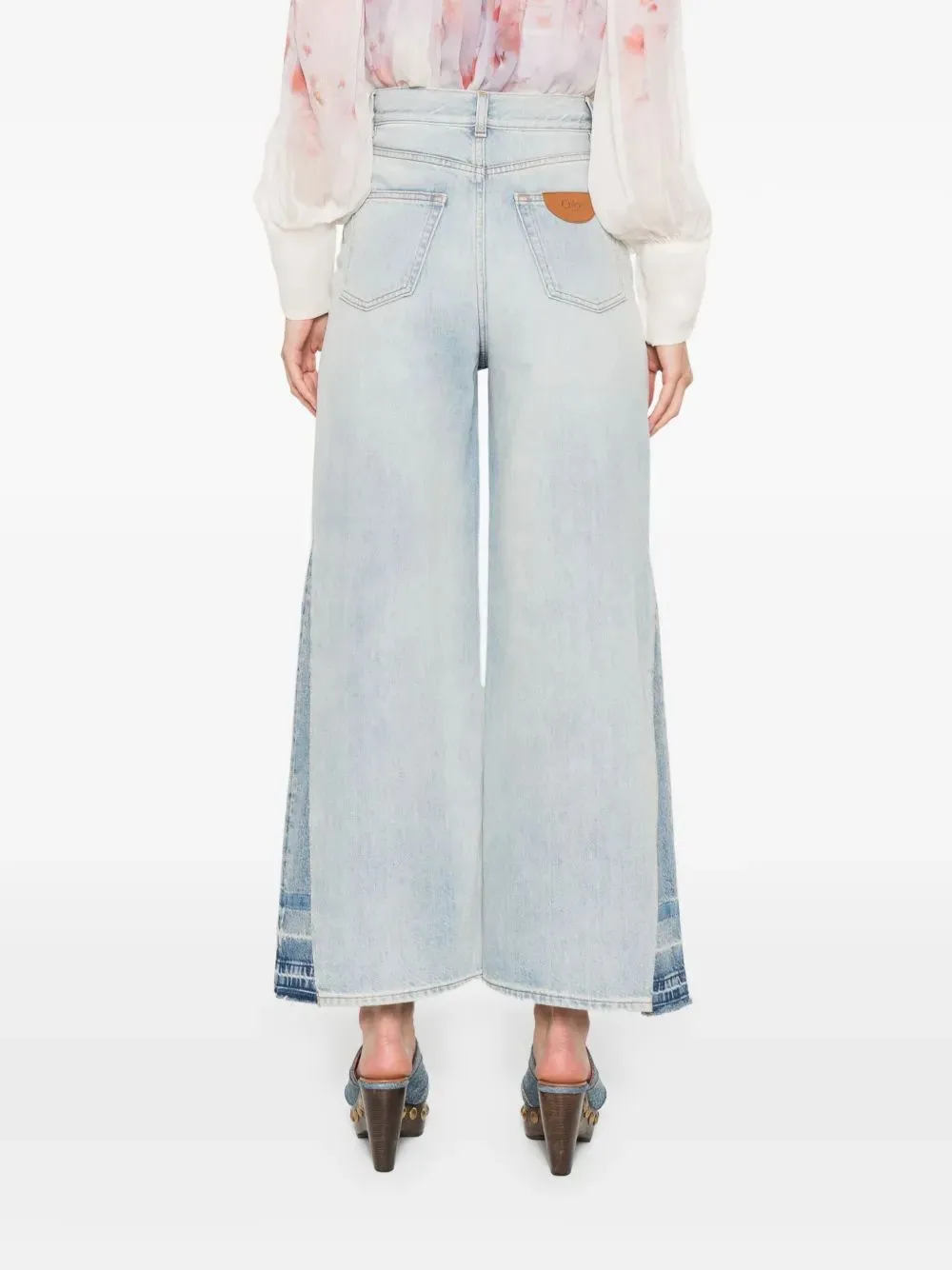 WIDE-LEG JEANS IN DENIM sold by Lord & Taylor product image thumbnail 4