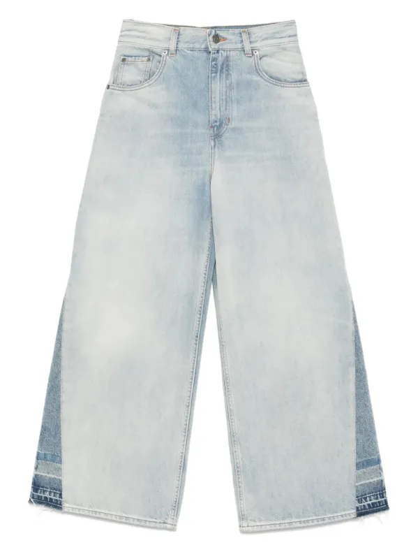 WIDE-LEG JEANS IN DENIM sold by Lord & Taylor