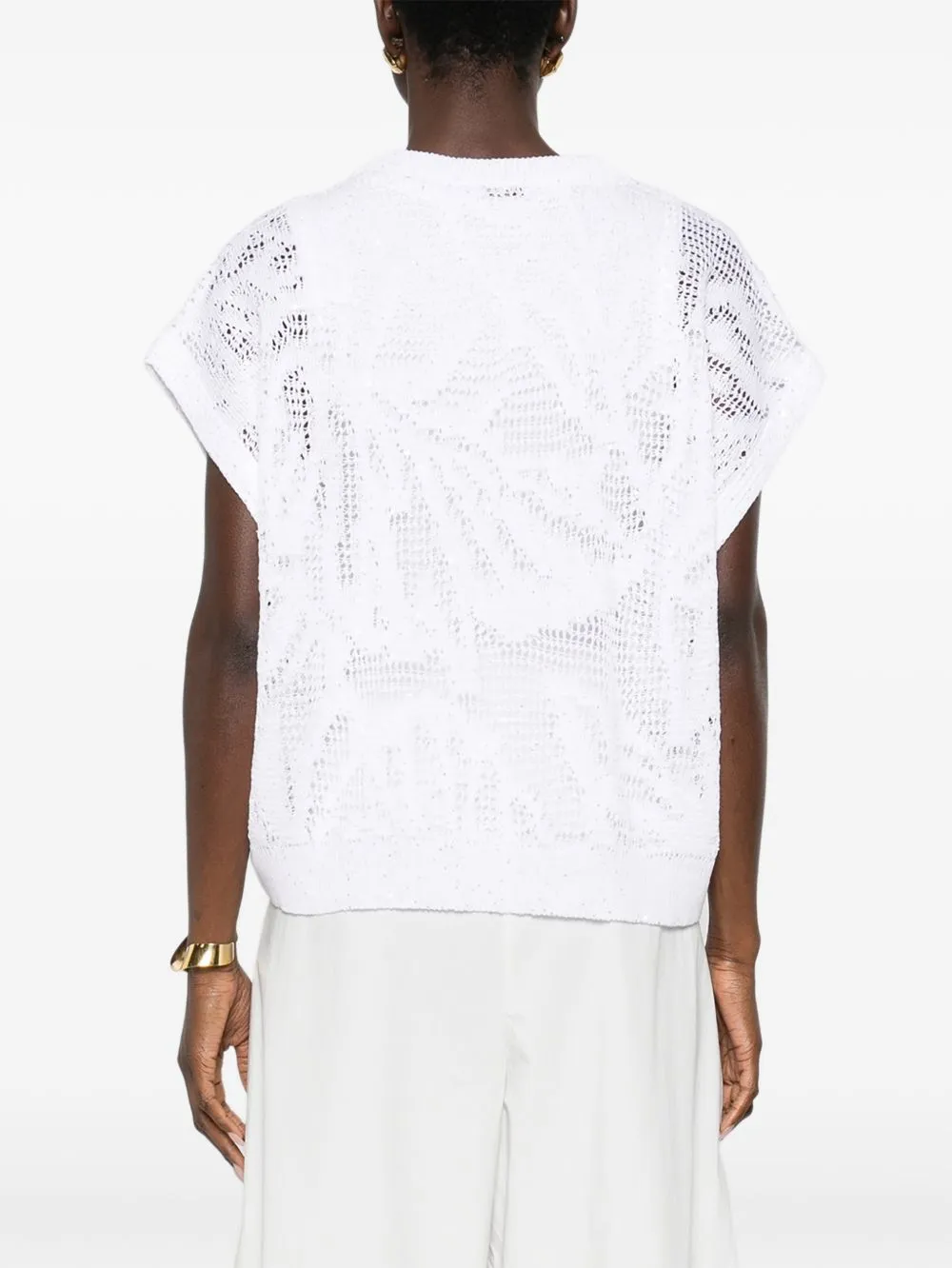 POLYESTER LINEN COTTON CREWNECK SWEATER sold by Lord & Taylor product image thumbnail 4