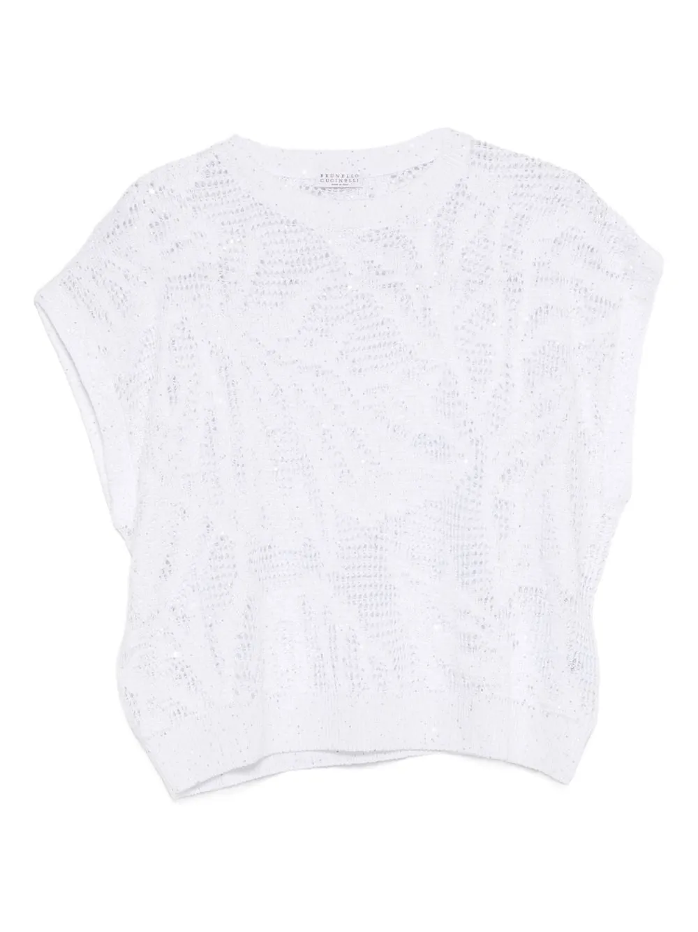 POLYESTER LINEN COTTON CREWNECK SWEATER sold by Lord & Taylor