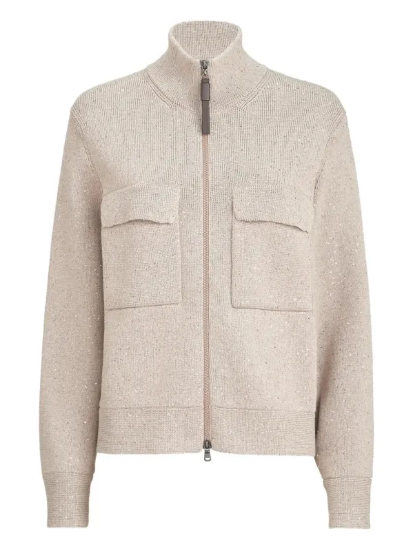CARDIGAN CON ZIP M/L made by Brunello Cucinelli