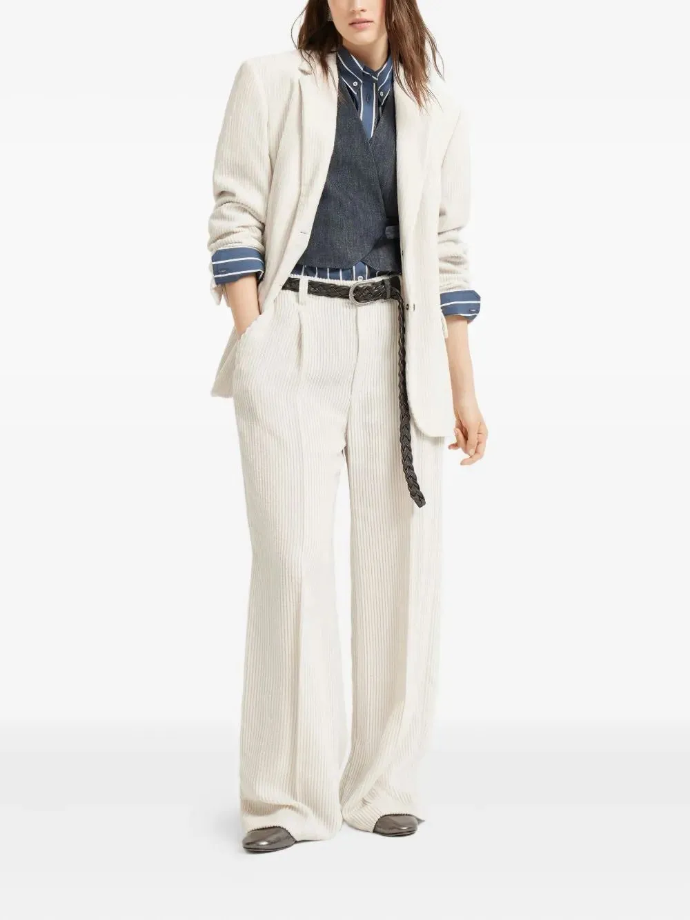 STRIPED POPLIN SHIRT sold by Lord & Taylor product image thumbnail 2