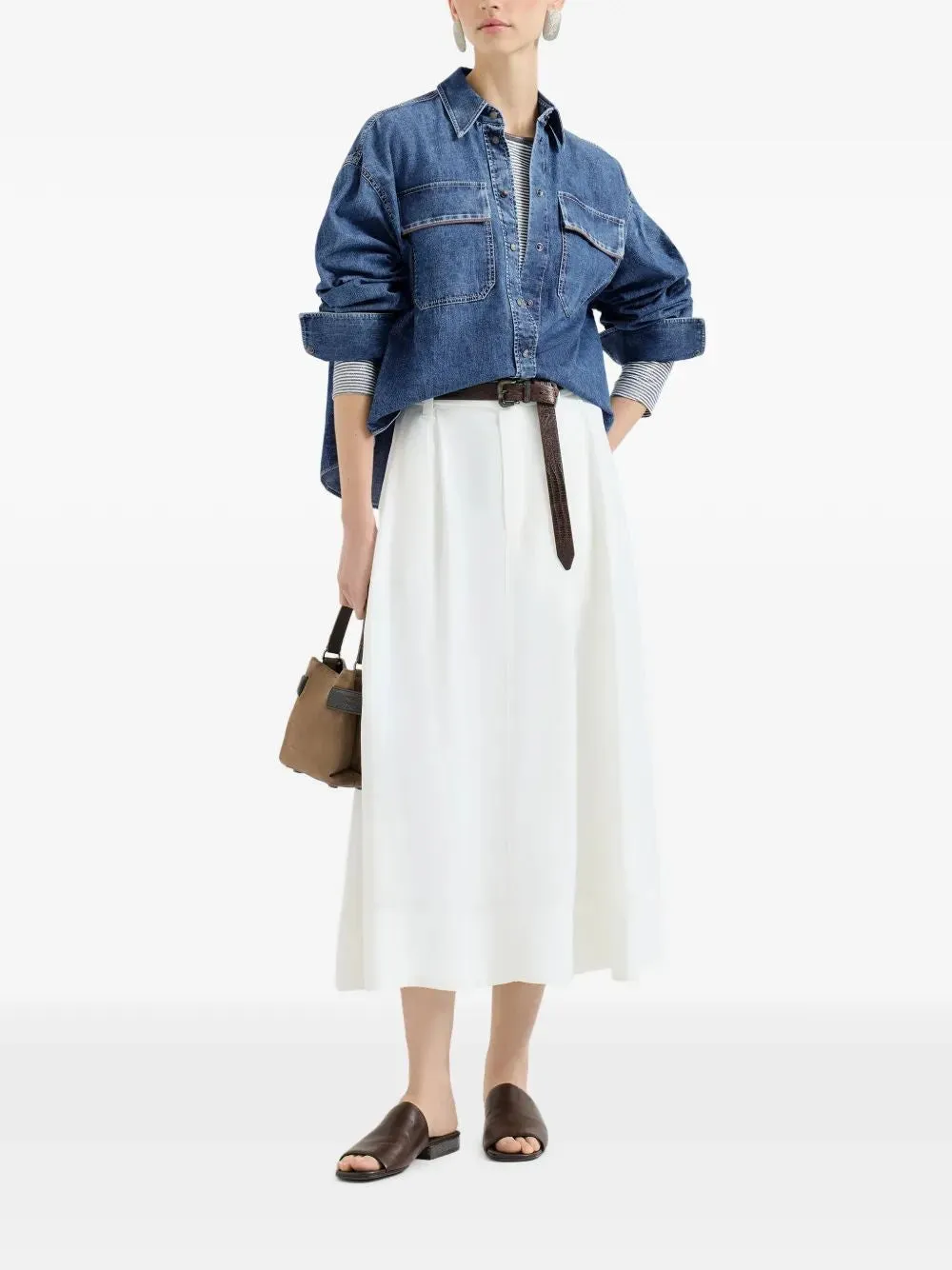 LIGHTWEIGHT DENIM SHIRT sold by Lord & Taylor product image thumbnail 2